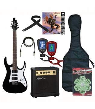 Zombie V-165 Гитарный набор  - гитара, комбик, ремень, чехол, тюнер, шнур, набор медиаторов, струны